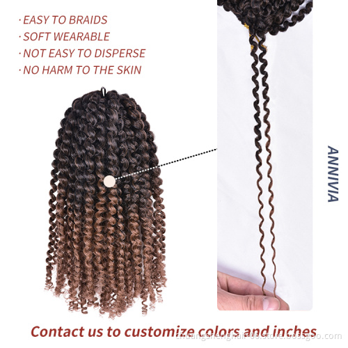 wholesale afro kinky marley braiding braids extensions passion twist crochet spring twist crochet braid water wave crochet hair